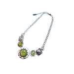 Load image into Gallery viewer, Peridot silver necklace
