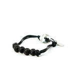 Load image into Gallery viewer, Lava leather bracelet 4 ball